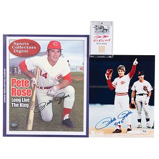 Pete Rose (3) Signed Items