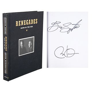 Barack Obama and Bruce Springsteen Signed Book