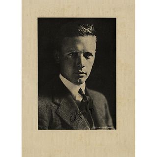 Charles Lindbergh Signed 1927 Dinner Program