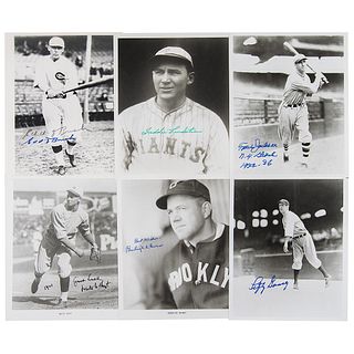 Baseball Hall of Famers (6) Signed Photographs