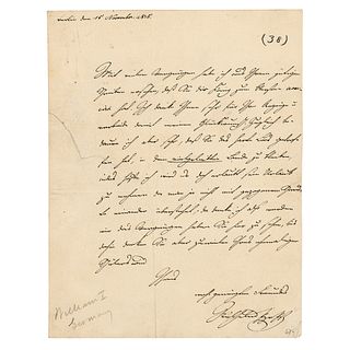 Kaiser Wilhelm I Autograph Letter Signed