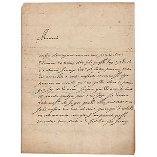 Gaston, Duke of Orleans Autograph Letter Signed