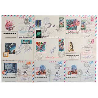 Cosmonauts (9) Signed Covers