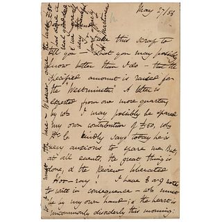 Harriet Martineau Autograph Letter Signed
