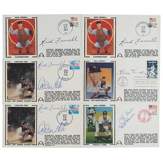 Baseball Hall of Fame Catchers (6) Signed Covers