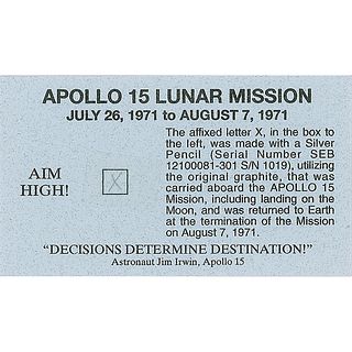 Apollo 15 Pencil Mark