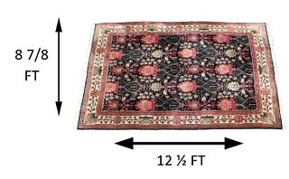 Hand Knotted Middle Eastern Wool Rug
