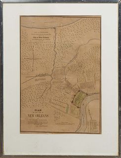 After Carlos Trudeau (1748-1816), "Copy and Translation from the Original Spanish Plan Dated 1798, Showing the City of New Orleans, Its Fortifications
