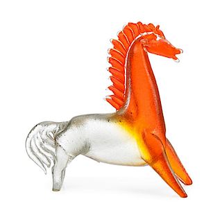 A. DA ROS (Attr.); CENEDESE Corroso horse sculpture