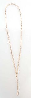 18K Yellow Gold Oval Link Necklace, L.- 21 in., Wt.- .32 Troy Oz.
