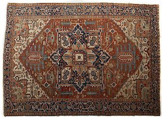 Antique Persian Heriz Room Size Rug