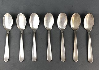 7 Christofle Silver Plated Albi Sauce Spoons