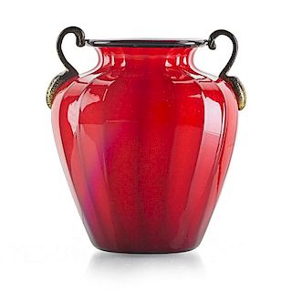 NAPOLEONE MARTINUZZI (Attr.) Glass vase