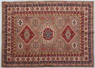 Uzbek Kazak Carpet, 5' x 6' 9.