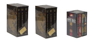 Anne Rice (1941-2021, New Orleans), Two Three Volume Autographed Sets, "The Queen of the Damned," "The Vampire Lestat," and "Interview with the Vampir