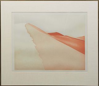 Frances Myers (American, 1938- ), "Great Sands: Quiet Witness," 20th c., aquatint etching, 16/100, signed and numbered lower right, presented in a met