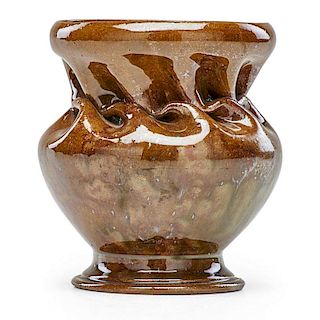 GEORGE OHR Large vase w/ in-body twist