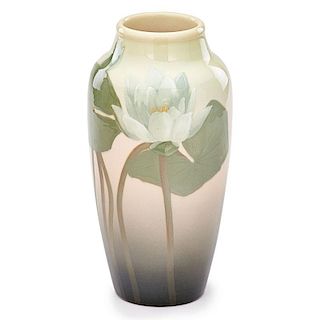 SARA SAX; ROOKWOOD Iris Glaze vase