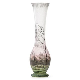 DAUM Rare Spring Rain vase