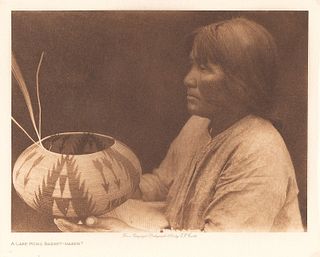Edward S. Curtis, A Lake Mono Basket Maker, 1924