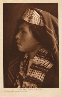 Edward S. Curtis, Quinault Female Profile, 1912