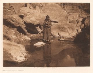 Edward S. Curtis, Nature's Mirror - Navajo, 1904