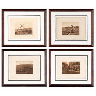 Edward S. Curtis, Group of Four Cheyenne Photogravures