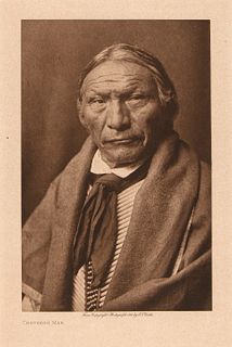 Edward S. Curtis, Cheyenne Man, 1911