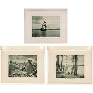 Asahel Curtis, Group of Three Photogravures: Pacific Northwest