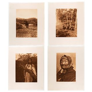 Edward S. Curtis, Group of Four Restrike Photogravures
