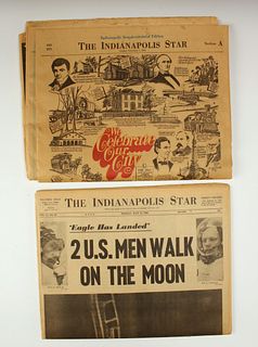 INDIANAPOLIS STAR NEWPAPERS MOON WALK & SESQUICENTENNIAL