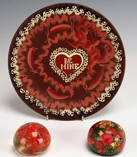 BE MINE PLATE & PAPER WEIGHTS 