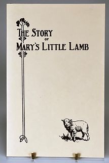 THE STORY OF MARY'S LITTLE LAMB 