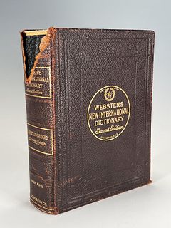 1947 SECOND EDITION WEBSTER'S DICTIONARY