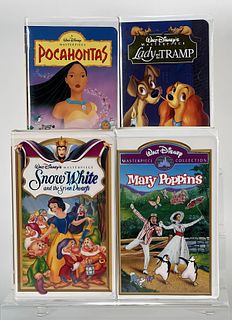 4 DISNEY'S MASTERPIECE COLLECTION VHS SNOW WHITE