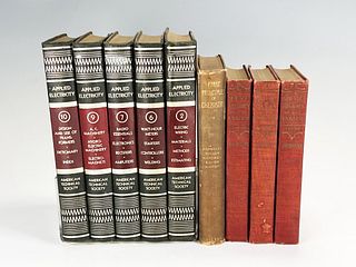 ANTIQUE APPLIED ELECTRICITY AND SCIENCE BOOKS