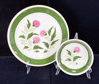TWO PIECES STANGL PLATE & LID