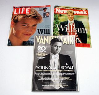MAGAZINES WITH PRINCE WILLIAM COVER STORIES 