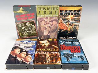 LOT OF CLASSIC WAR FILM VHS TAPES