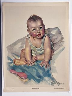 ELLEN PYLE BABY PRINT FROM PICTORIAL REVIEW