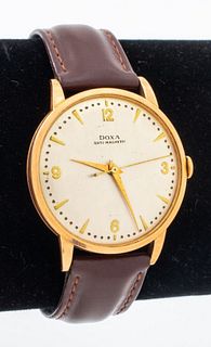 Vintage DOXA 14K Rose Gold Wristwatch