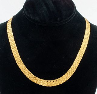 Italian 18K Yellow Gold Necklace