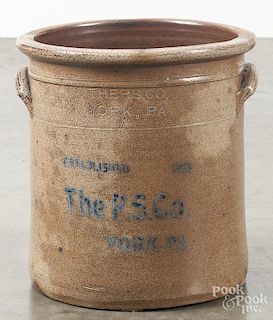 Pfaltzgraff, York, Pennsylvania stoneware four-gallon crock, 19th c.