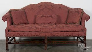 Chinese Chippendale style sofa, 40'' h., 77'' w.