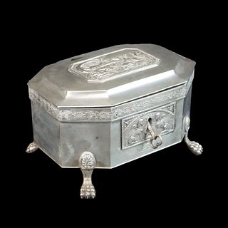 German Silver Casket Box