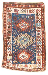 Antique Kazak Rug, 3'7" x 5'6" (1.09 x 1.68 M)