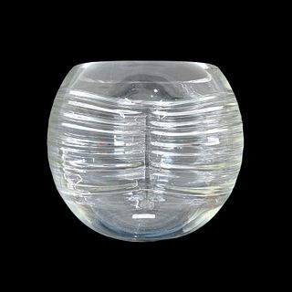Barbini Ogetti Murano Ribbed Pinched Art Glass Vas