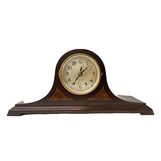 Antique Seth Thomas Mahogany Burl Mantle Clock