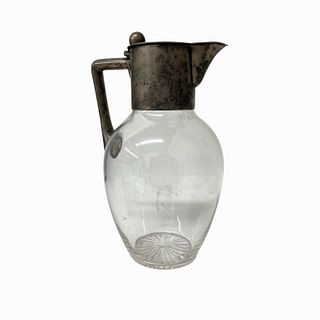 Silver Glass Pitcher
