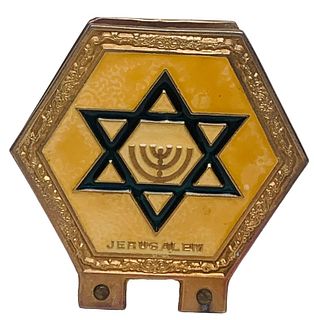Heavy Brass Star of David Jerusalem